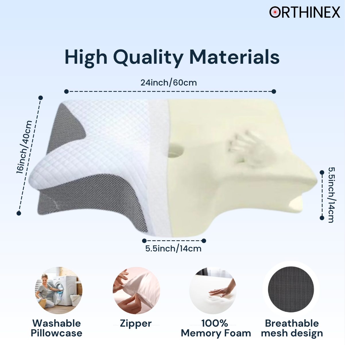 ORTHINEX - PREMIUM ERGONOMIC PILLOW